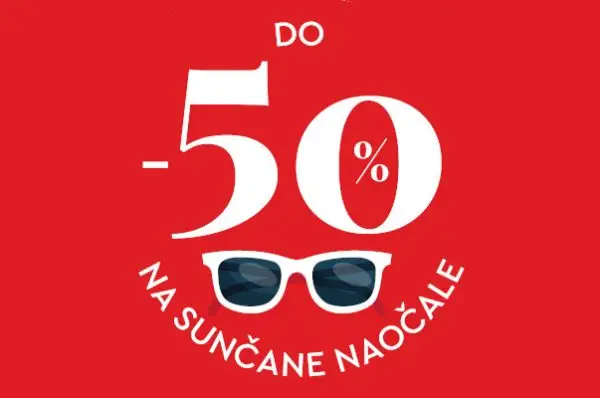 Akcija do 50 posto sunčane naočale